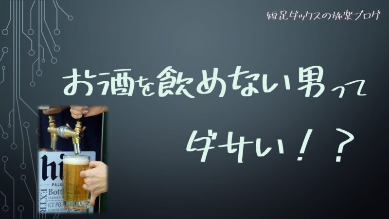お酒を飲めない男と付き合ってもつまらない 結婚したらどうなる メリット デメリットをご紹介 短足ダックスの旅楽ブログ 口コミ