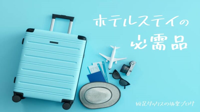 ホテルステイの必需品 高級ホテル巡りがもっと楽しくなる持ち物リスト 短足ダックスの旅楽ブログ 口コミ